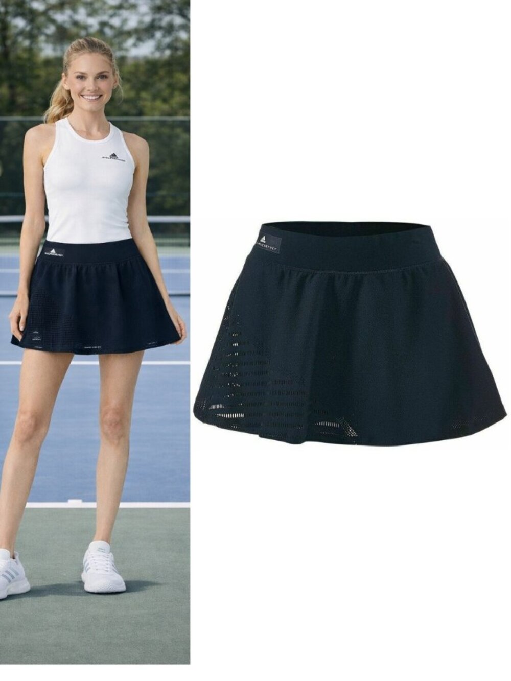 Nwt Adidas Stella McCartney tennis skort skirt w/ shorts L Large
